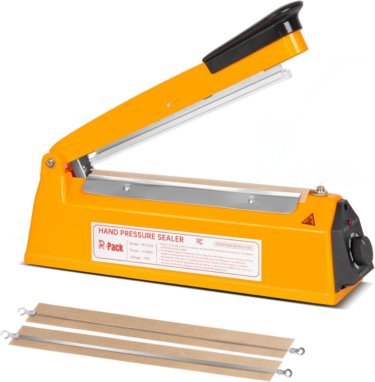 Impulse Heat Sealer with Seal Bar for Heavy-Duty Sealing