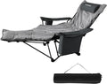 Reclining Camping Chair with Foot Rest for Ultimate Comfort