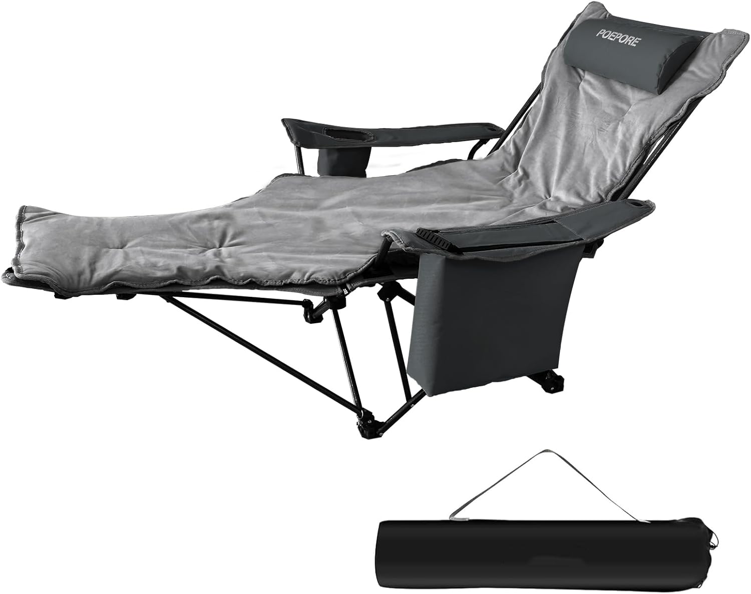 Reclining Camping Chair with Foot Rest for Ultimate Comfort