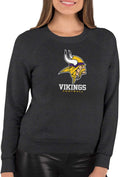 Women's NFL Minnesota Vikings Big Logo Slouchy Crewneck Pullover