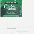 100 pack 12x18 in Double Sided Customizable Outdoor Yard Sign