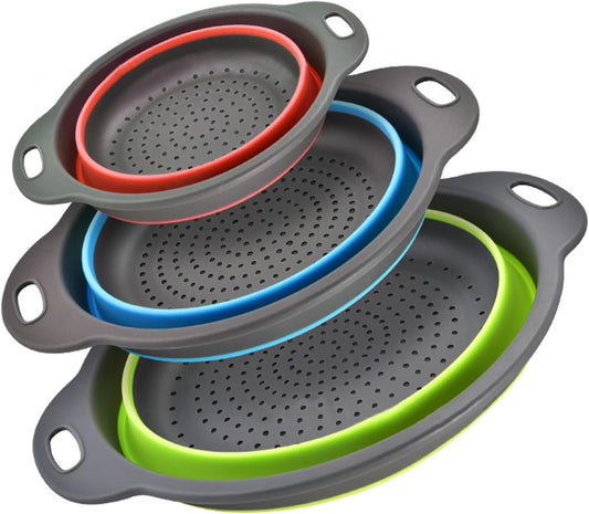 Bennra Collapsible Strainers: Drains Pasta & More!