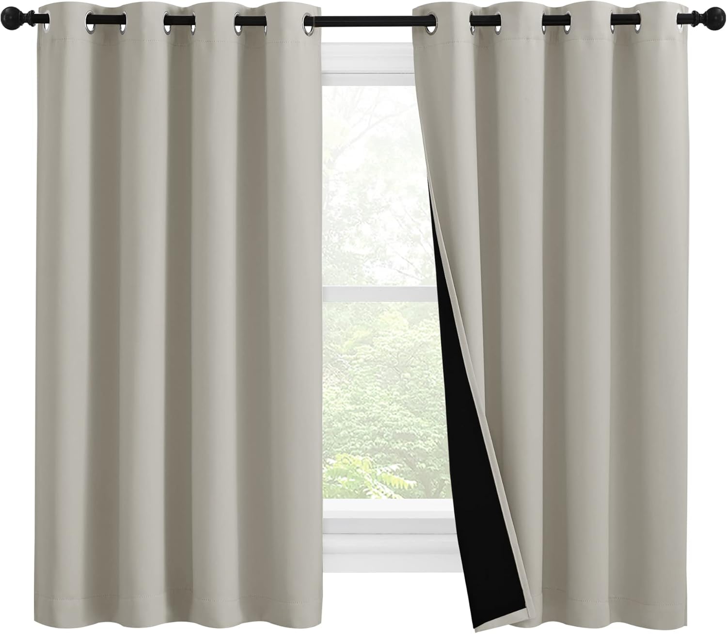 NICETOWN 100% Blackout Curtains for Complete Light Control