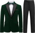 Boys Velvet Tuxedo Suit Slim Fit 2-Piece - Formal Wedding Wear Suits