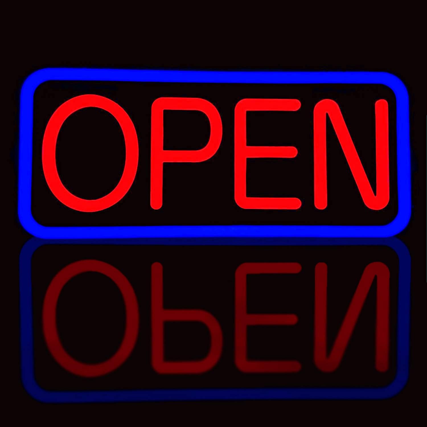 Ultra Bright LED Open Sign - 21ft' X 10ft' Neon Display for Business