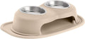 Double High Pet Feeding System - Elevated Dog and Cat Bowls 4 in