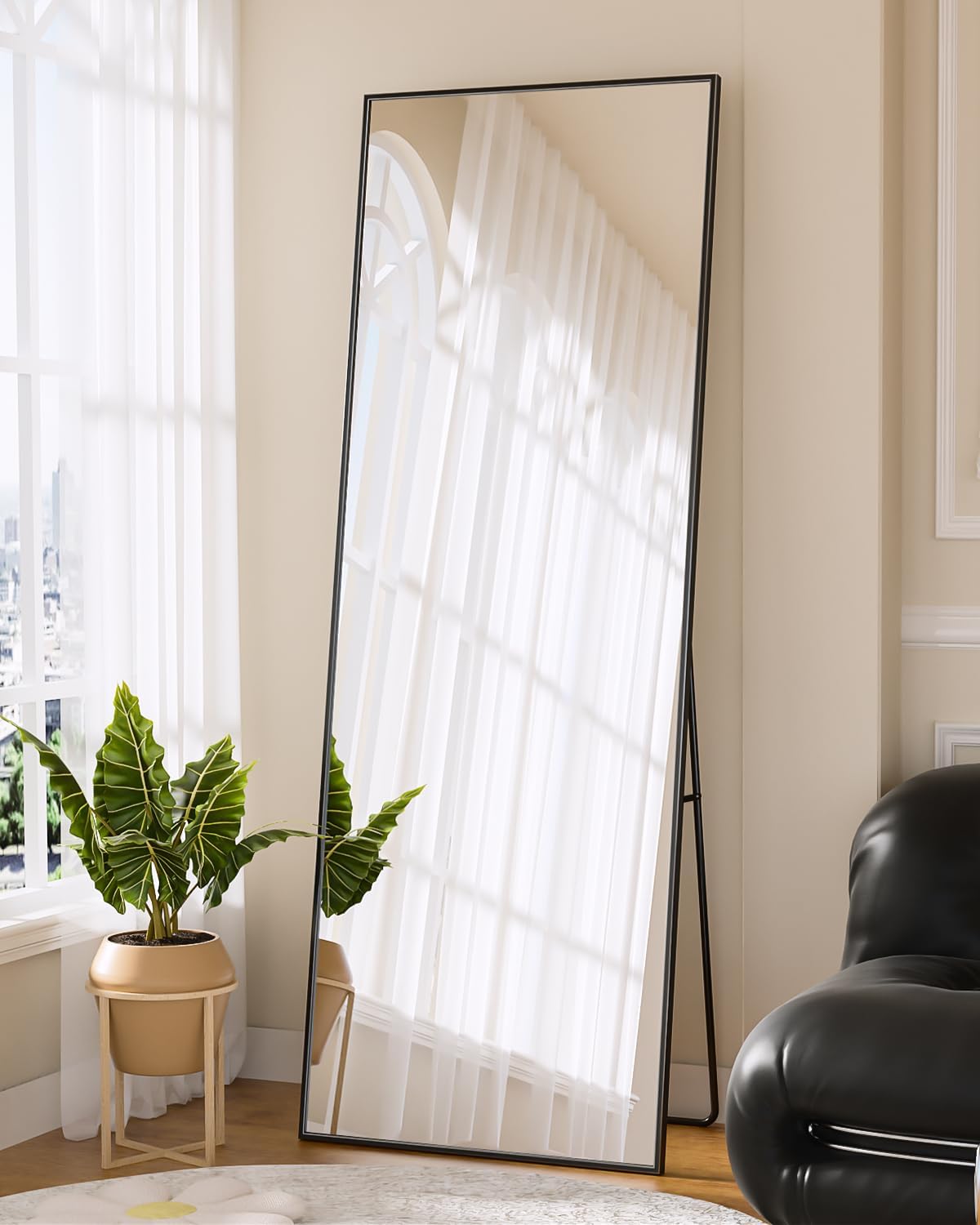 Full Length Mirror 66x23 Freestanding for Bedroom and Living Room