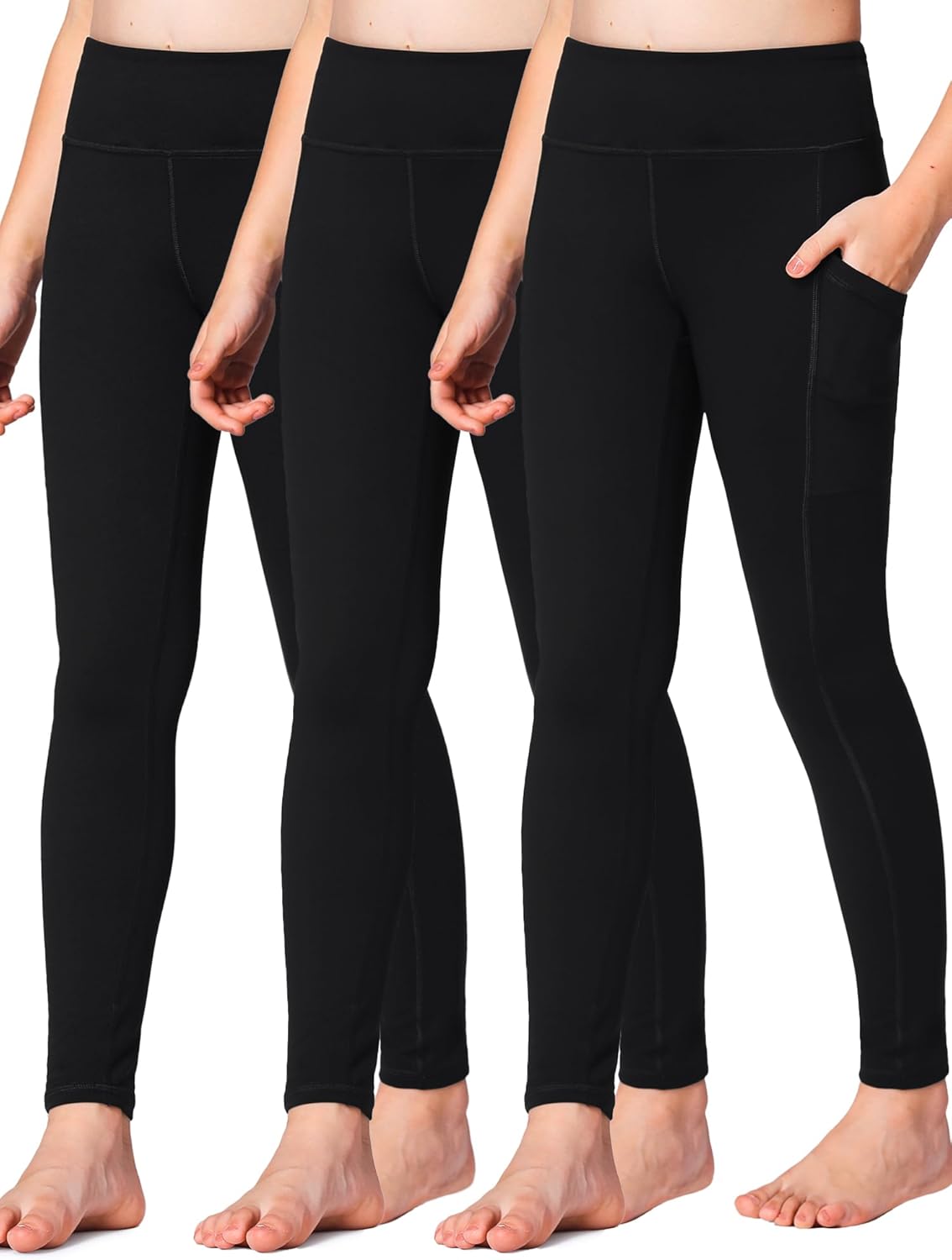 Stelle Girls' Athletic Leggings for Dance, Yoga, and Running