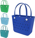 Medium Beach Bag Waterproof Rubber Tote - Durable Washable Beach Bag