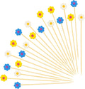 Vibrant Floral Cocktail Picks - Party Perfection!