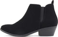 Soda CHARMER Women Pointed Toe Elastic Gore Low Heel Ankle Bootie