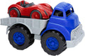 Green Toys Flat Bed Truck Blue/Grey & Race Car Red - Eco Kids Toy