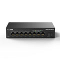 8 Port 2.5Gb Web Managed Ethernet Network Switch - Quiet Metal Design
