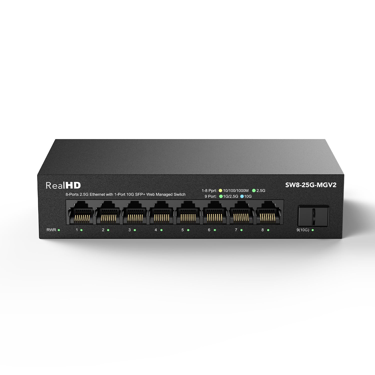 8 Port 2.5Gb Web Managed Ethernet Switch for High-Speed Networks