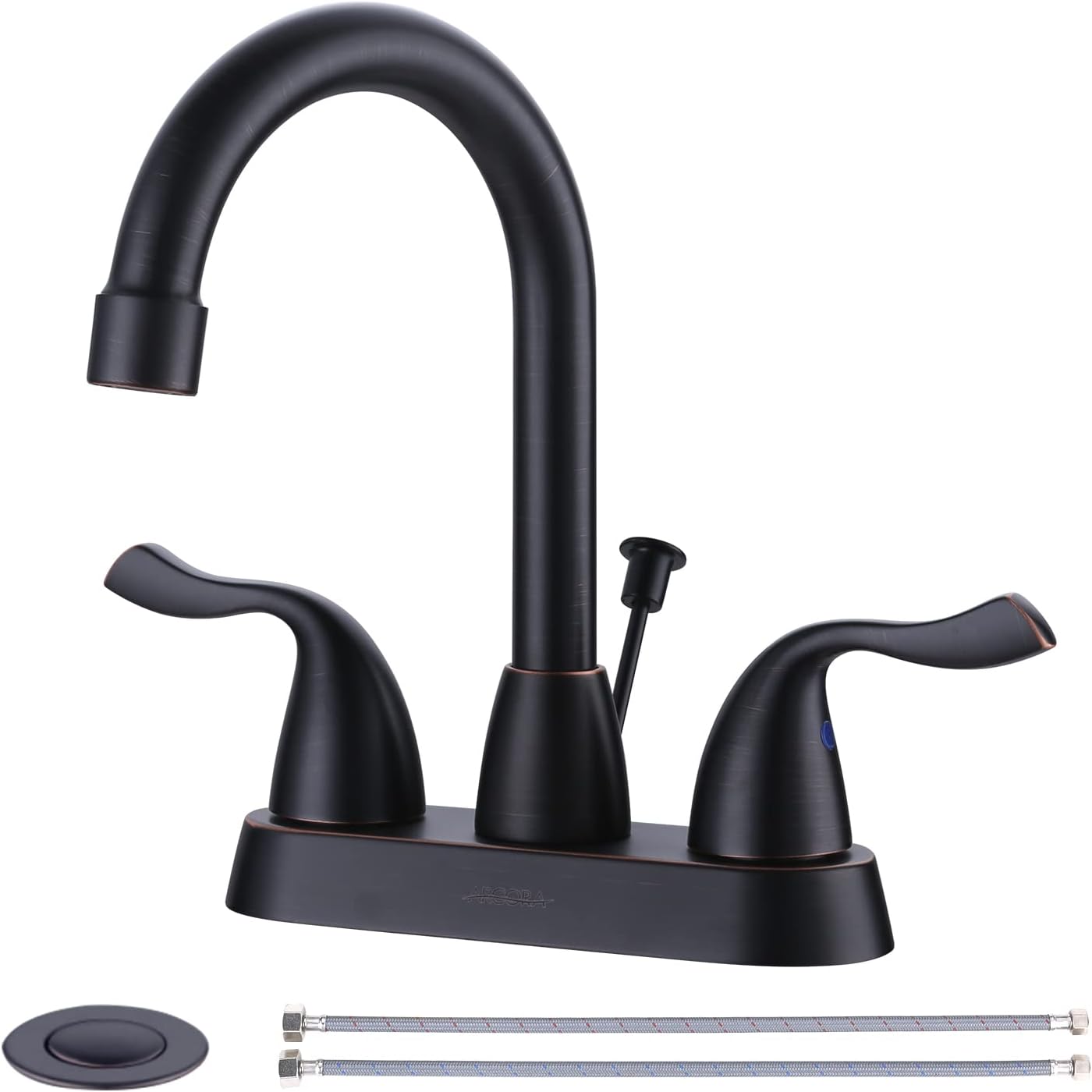 Oil Rubbed Bronze Bathroom Faucet with 360 Rotating Spout