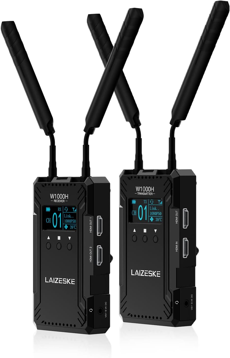 LAIZESKE Wireless Video Transmitter Receiver - 1000FT Range, Low Latency