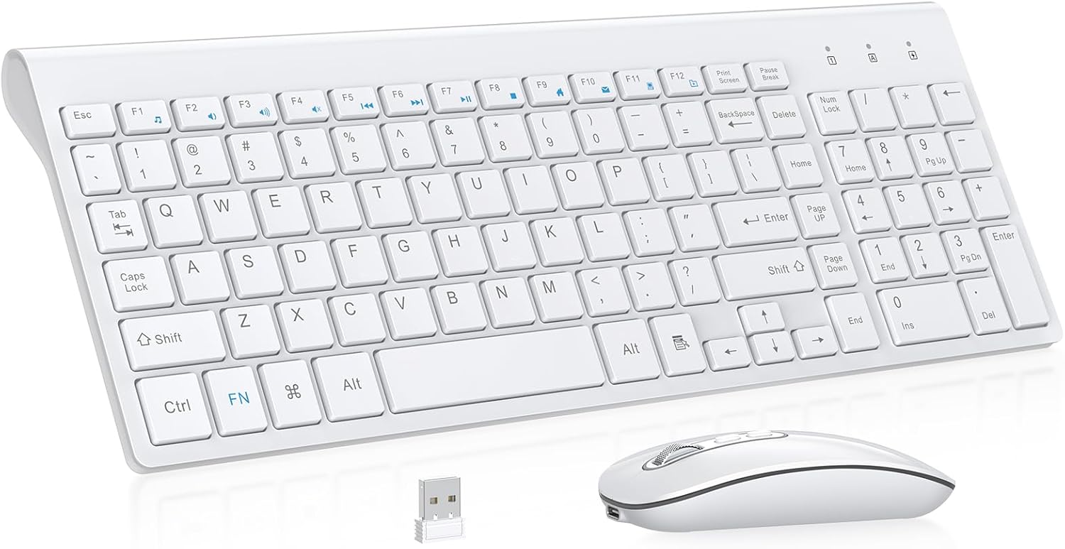 Silent, Slim, Smooth: Rechargeable Wireless Keyboard & Mouse