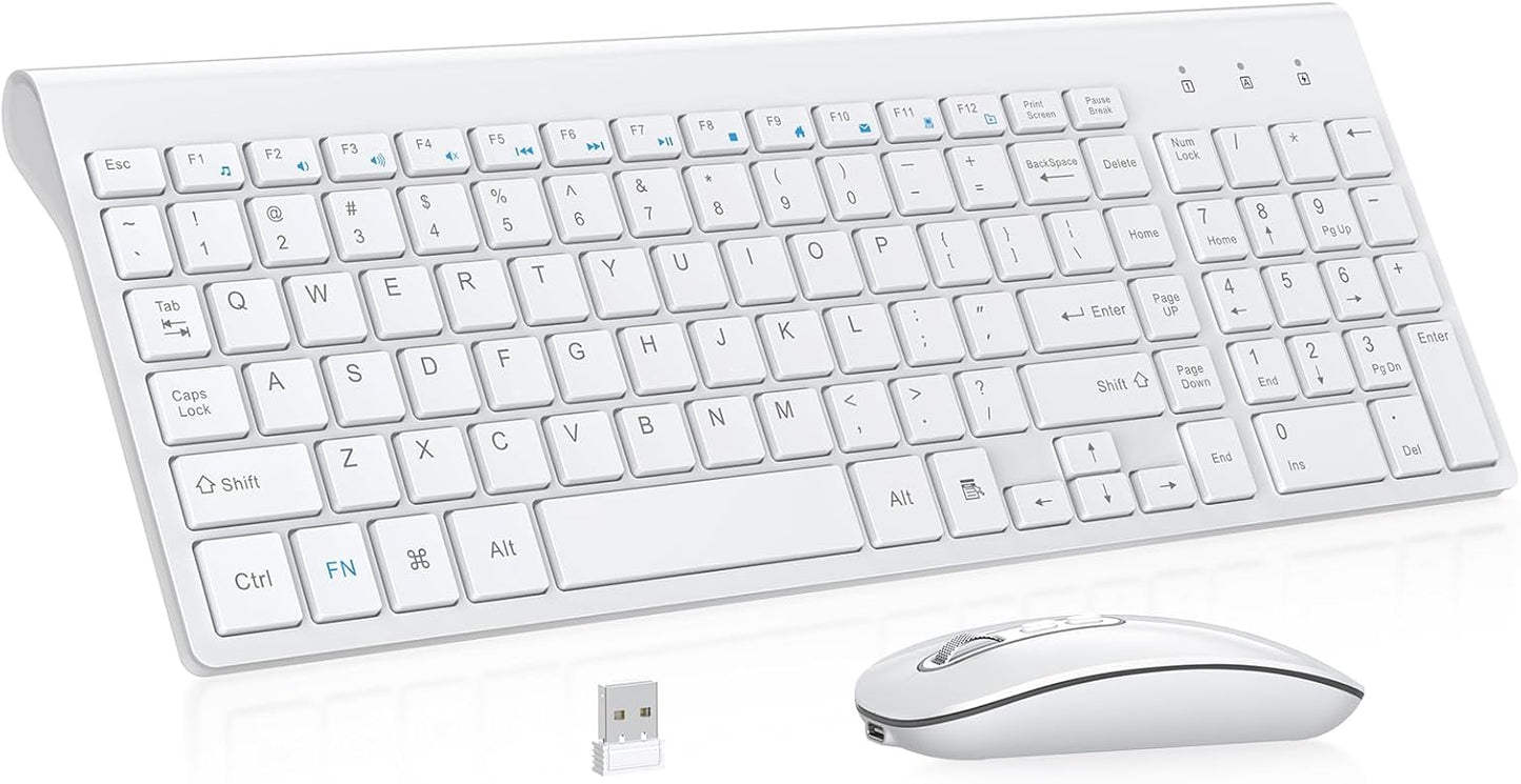 Cimetech Wireless Keyboard and Mouse Combo for PC and Mac
