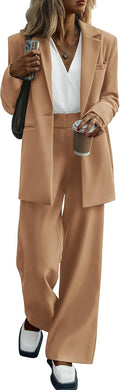 KIRUNDO Women Suits 2 Piece Set Business Casual - Tailored Look