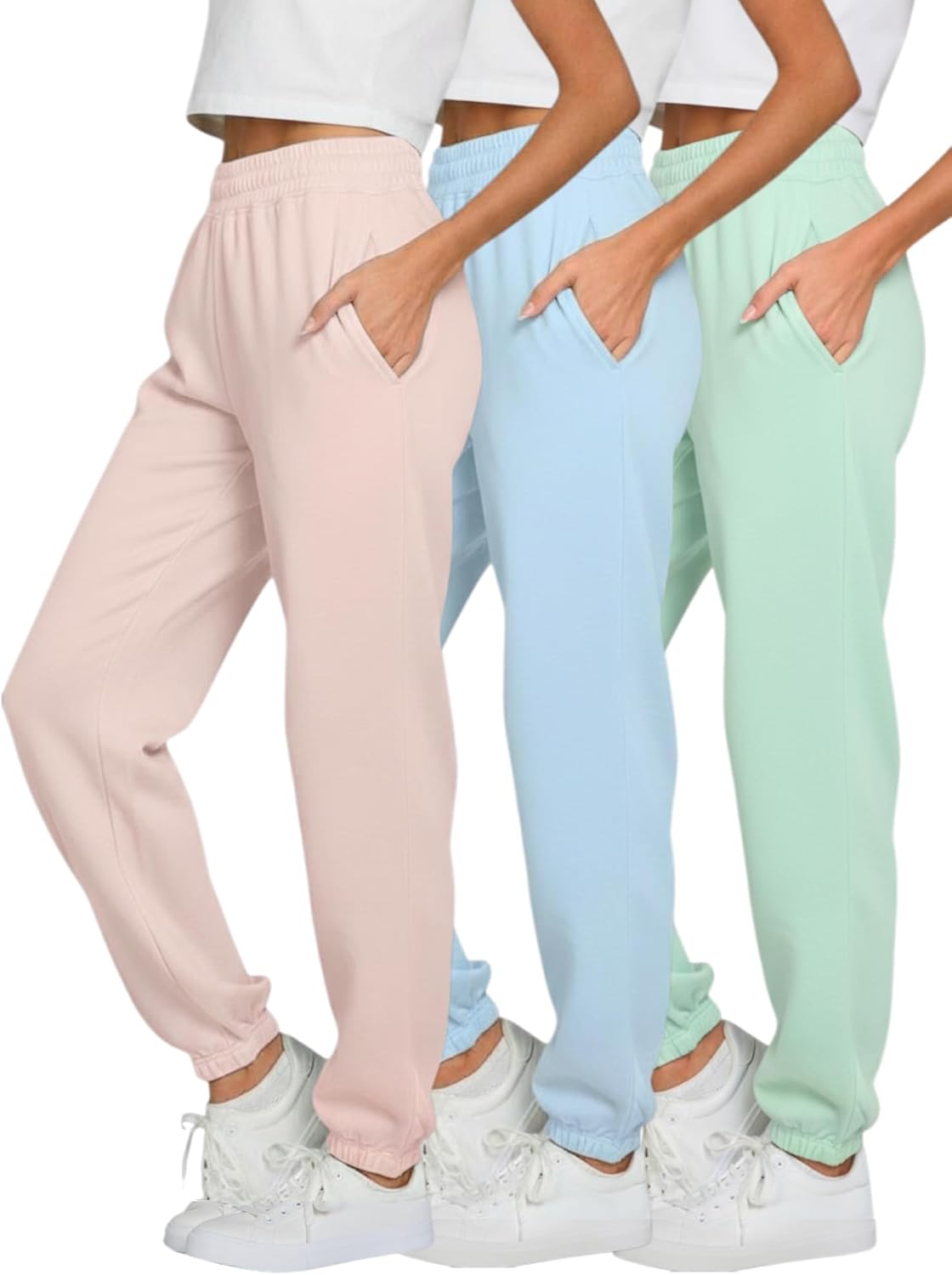 Ultra Performance Womens Sweatpants 3 Pack for Gym & Workout