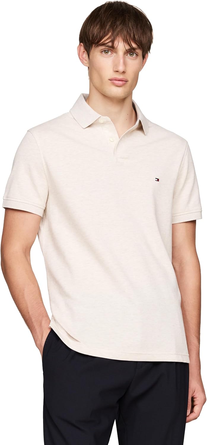 Tommy Hilfiger Men's Slim Fit Polo Shirt with Stretch Cotton