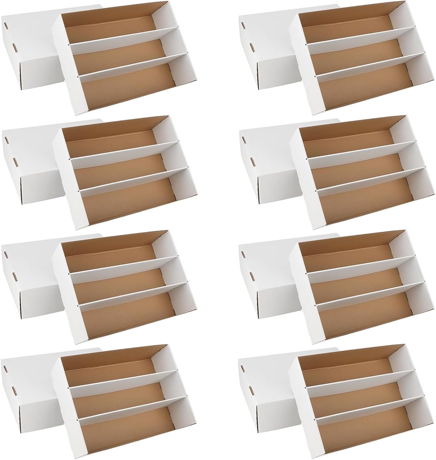 8 Pack Trading Card Storage Box for Organizing Sports Cards