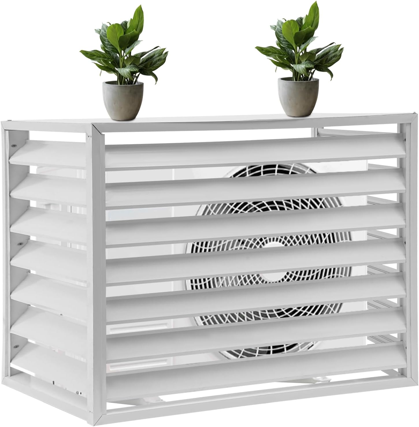 Air Conditioner Privacy Fence Cover - Energy-Efficient Alloy Top Cover