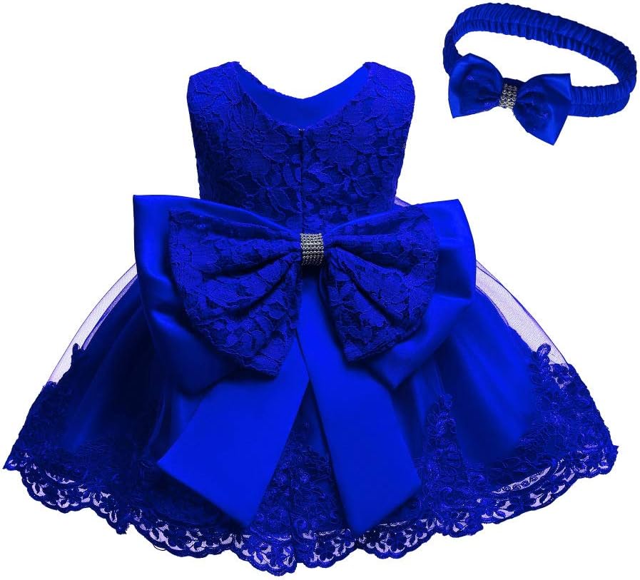 Toddler Girls Pageant Lace Dresses for Baby Birthday Parties