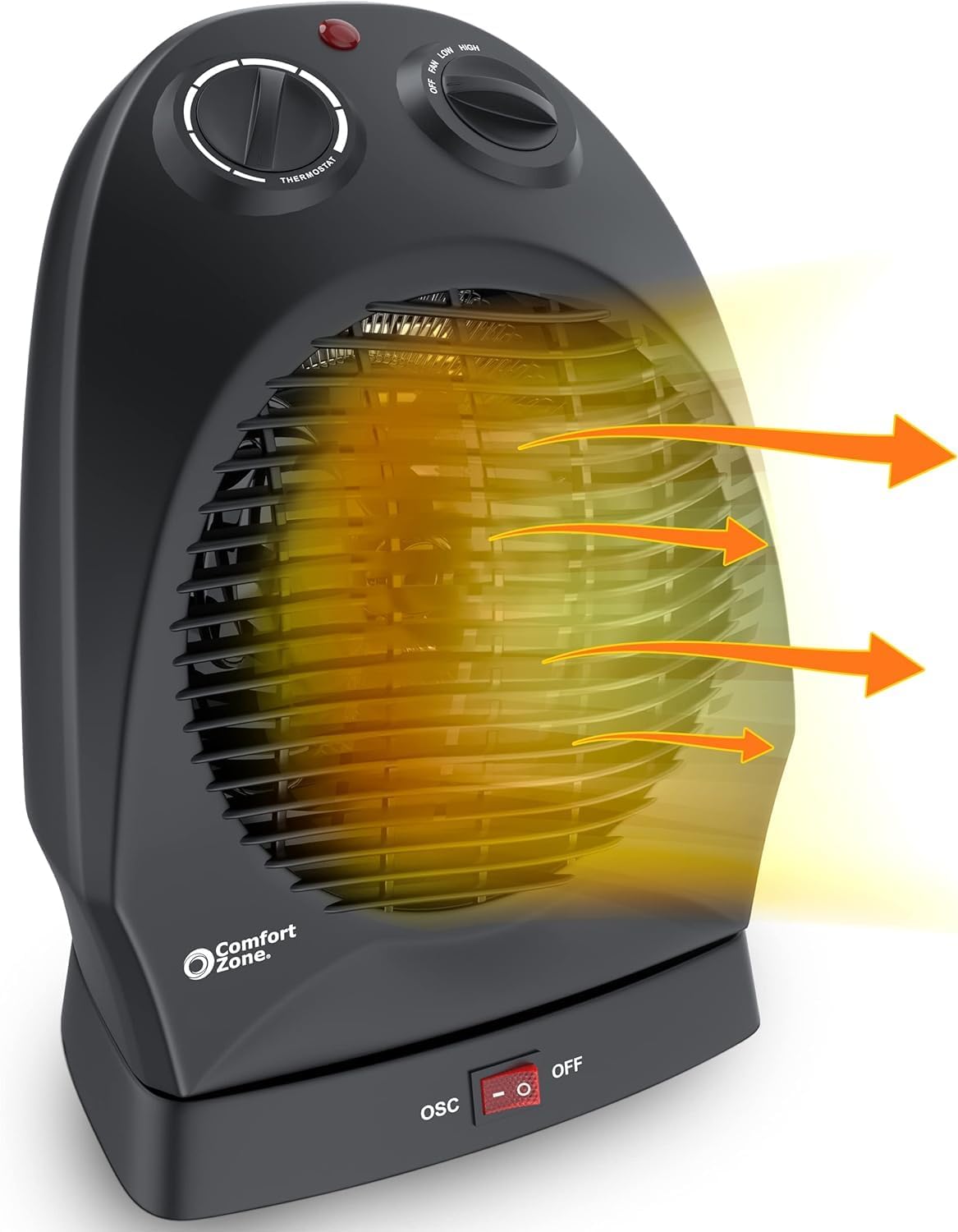 Portable Heater, Fan-Forced Comfort: Stay-Cozy Anywhere!