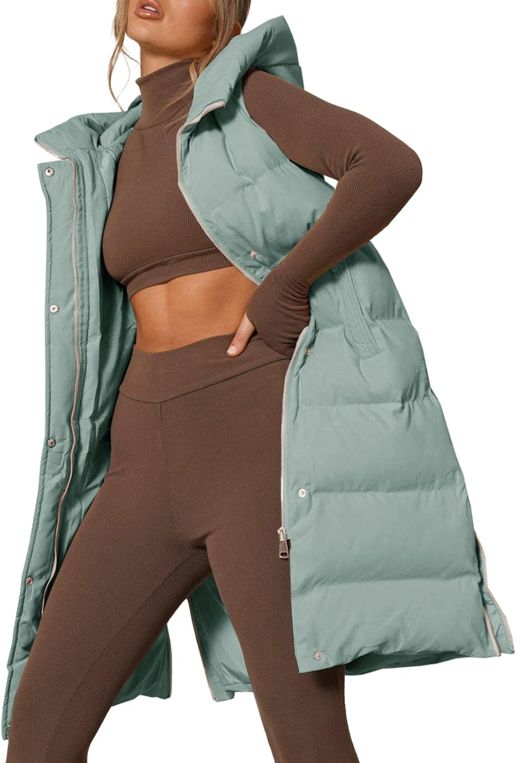 Stylish Womens Down Vest with Stand Collar for All Occasions