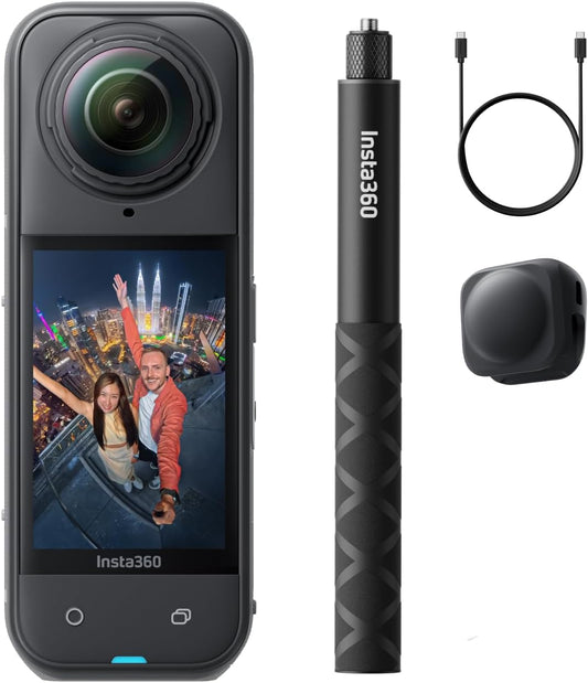 Insta360 X5 Get-Set Bundle: Waterproof 8K 360 Action Camera