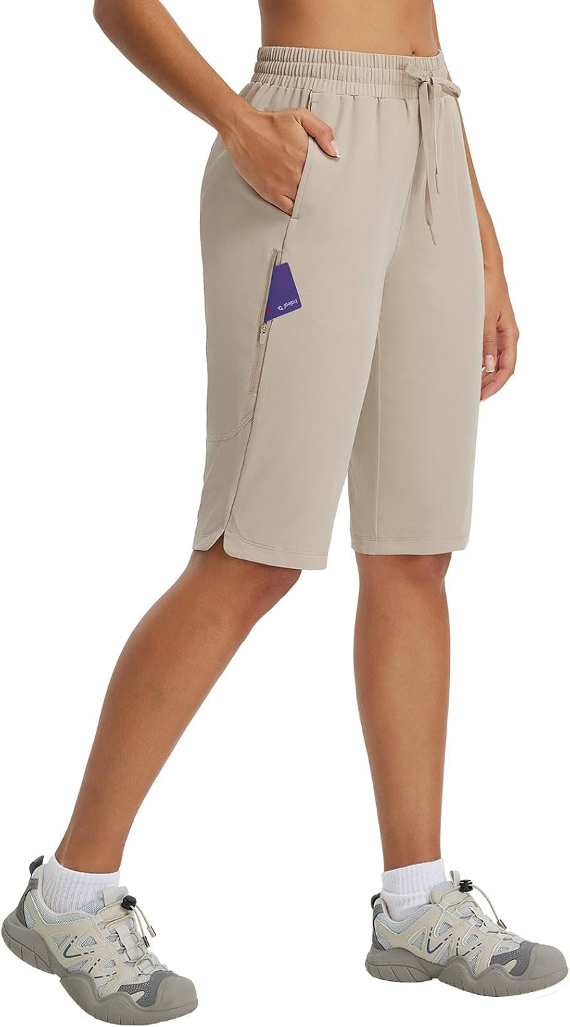 Baleaf Women's 13ft' Knee Length Hiking Shorts for Outdoor Fun