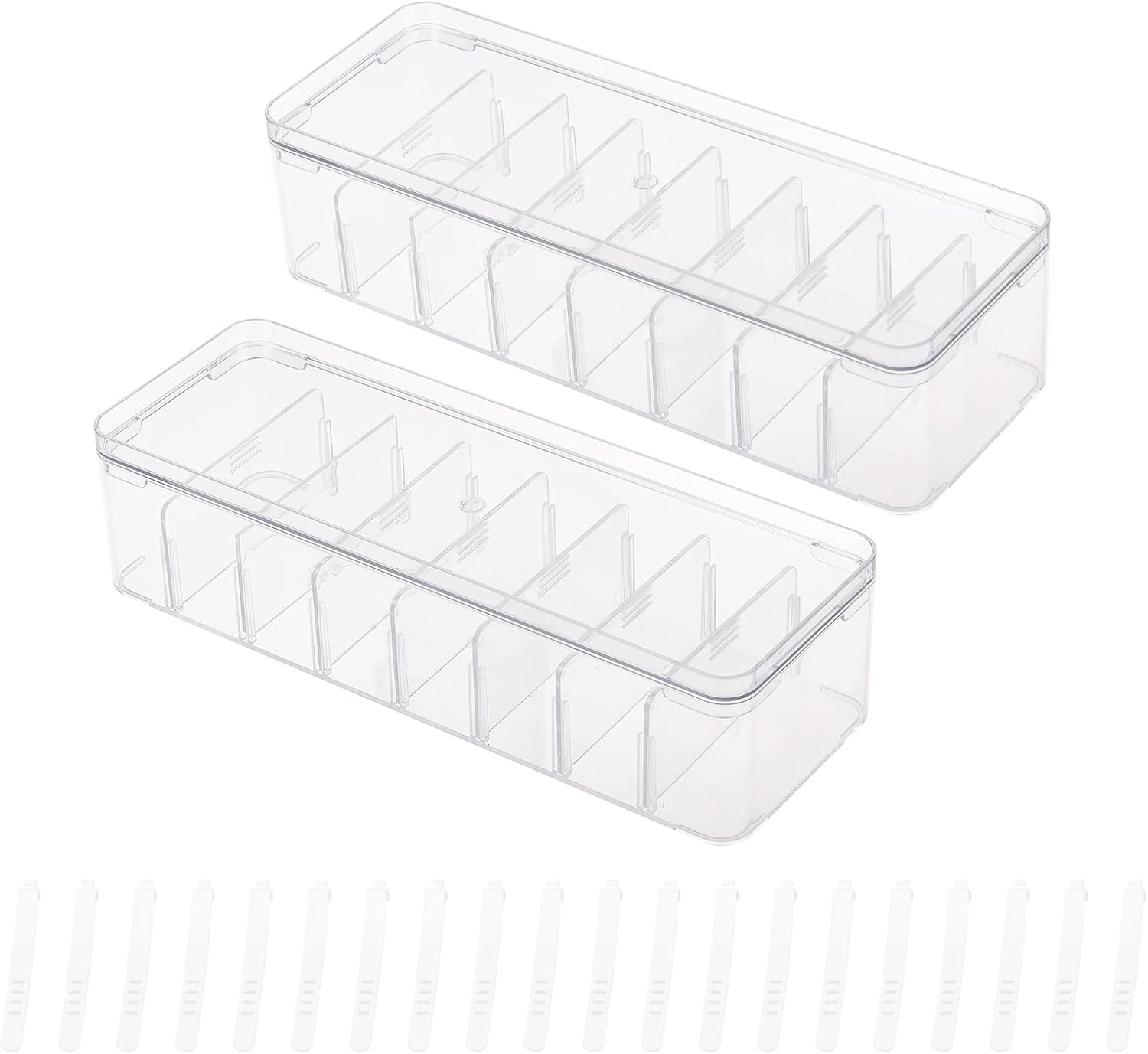 Adjustable Cable Organizer Box Set for Ultimate Desk Organization