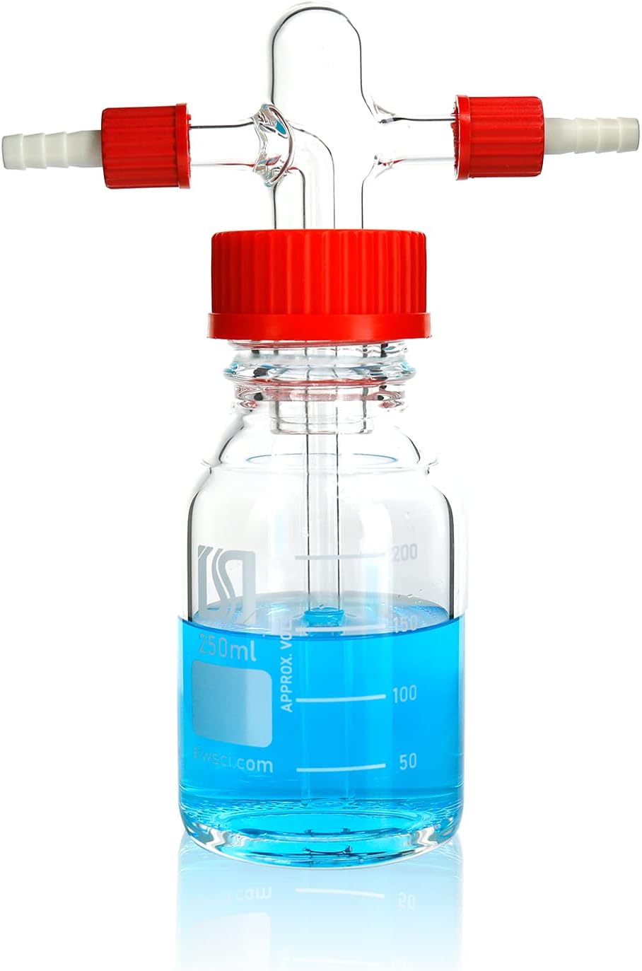 ALWSCI Lab Gas Washing Bottle 250mL Graduated Buffer Bottle
