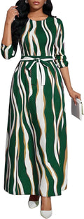 Long Dress for Women Casual Long Sleeve Maxi Dress - Comfortable