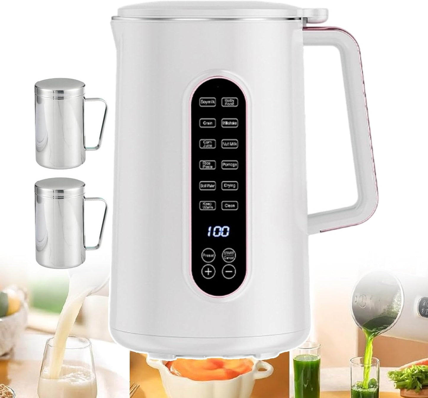Effortless Almond Milk Maker | Low Noise Stainless Steel Machine