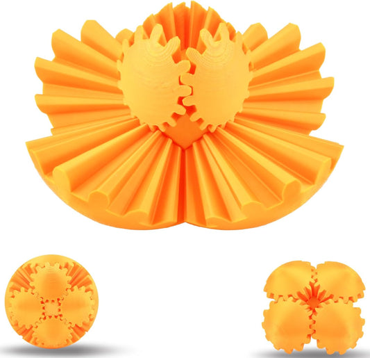 3D Printed Colorful Gear Sphere for Stress Relief