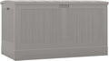Suncast 200 Gal XL Deck Box, Dove Gray - Extra Large Outdoor Storage