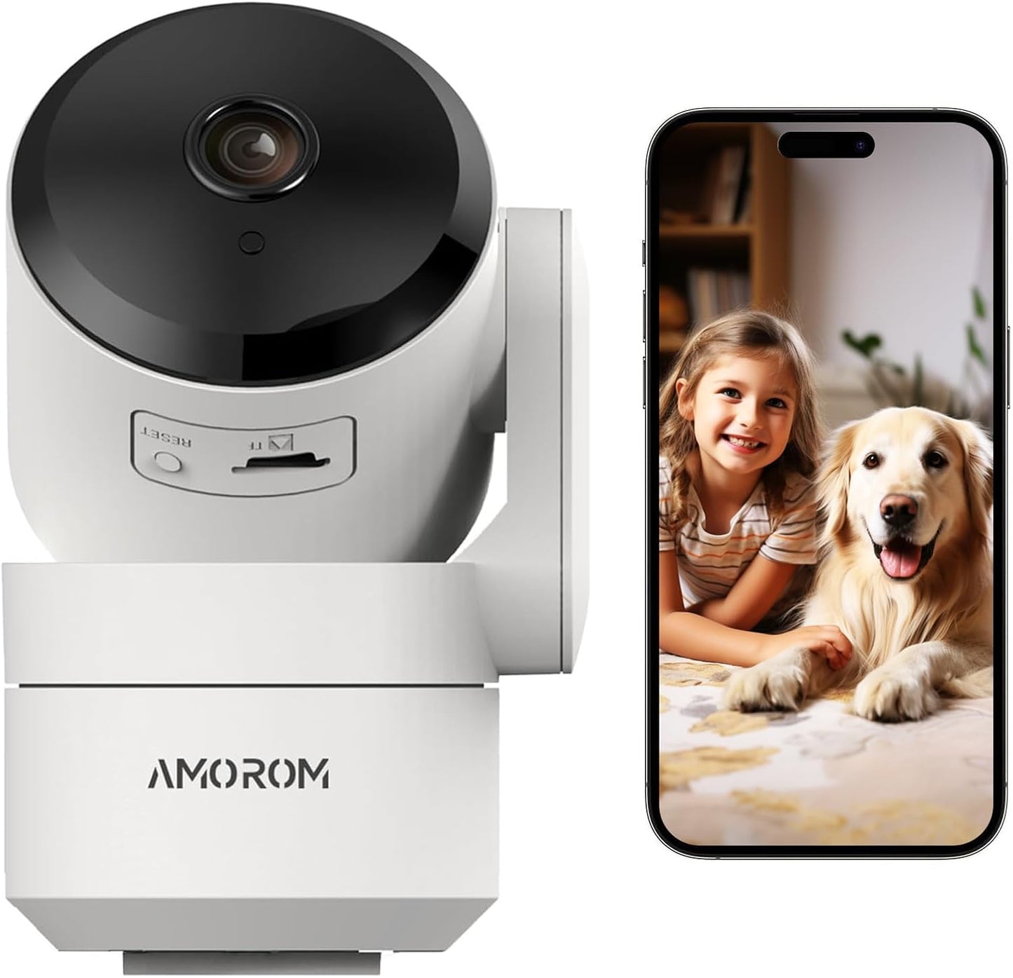 Smart Home Security 360 Camera with Night Vision & 2-Way Audio