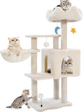 Cat Tree Tower with Metal Frame Hammock - 40in Multi-Level Cat Condo