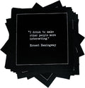 Five Star Black Cotton Bar Napkins 4.5 in x 4.5 in - Luxury Disposable