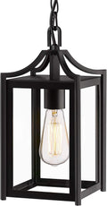 Outdoor Pendant Light 14in Large Modern Hanging Porch Light