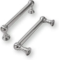 Durable 3 Inch Hole Center Brushed Satin Nickel Cabinet Pulls