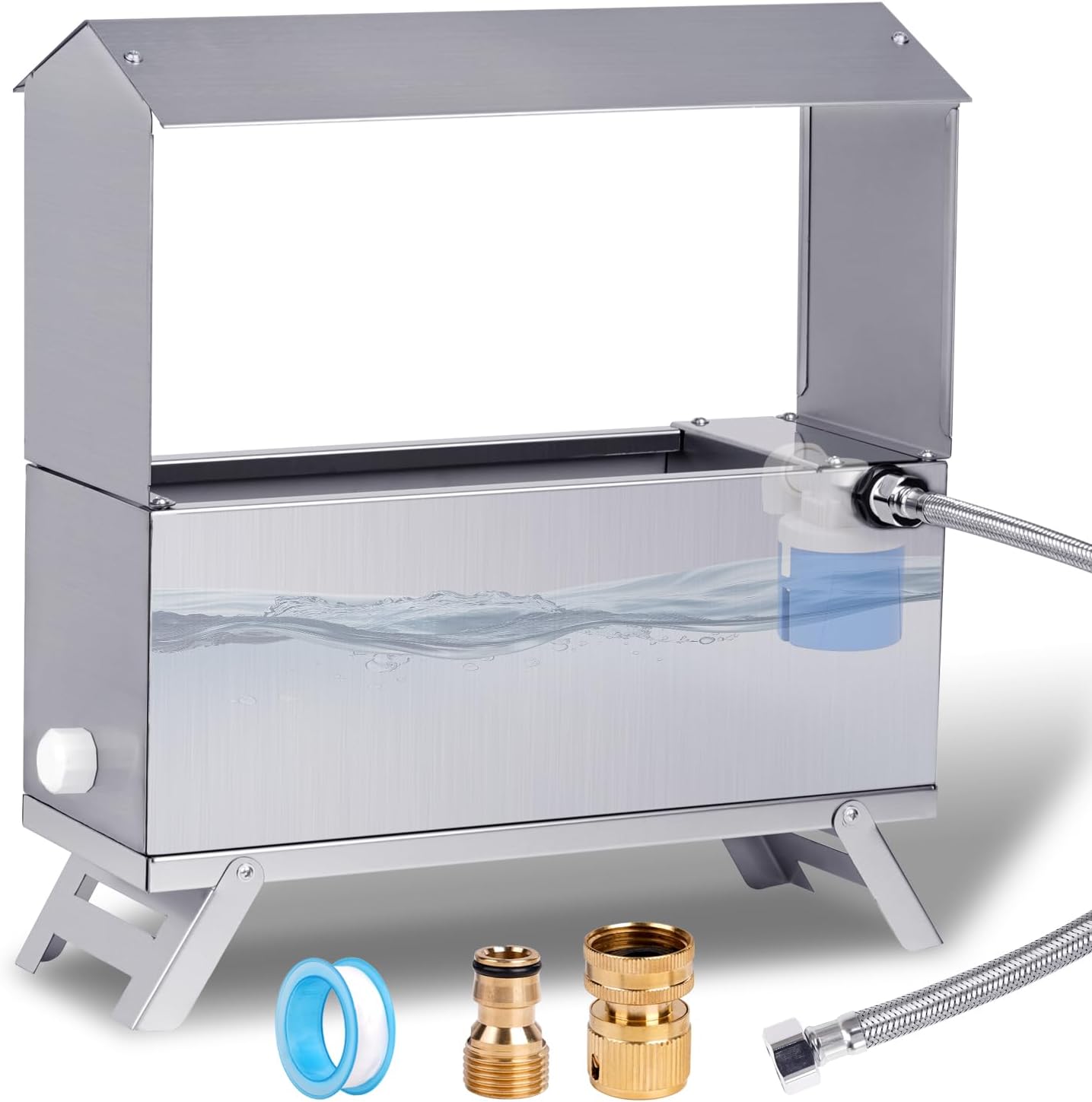 Stainless Steel Chicken Waterer by MUDUOBAN - Automatic & Durable