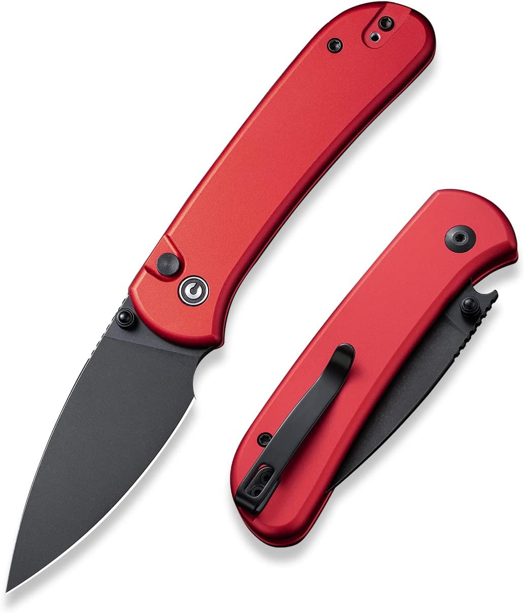 CIVIVI Pocket Folding Knife - Qubit Button Lock Utility Knife
