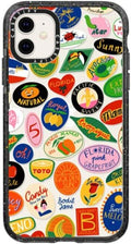 CASETiFY Impact Case for iPhone 11 - Clear Black with Fruit Stickers