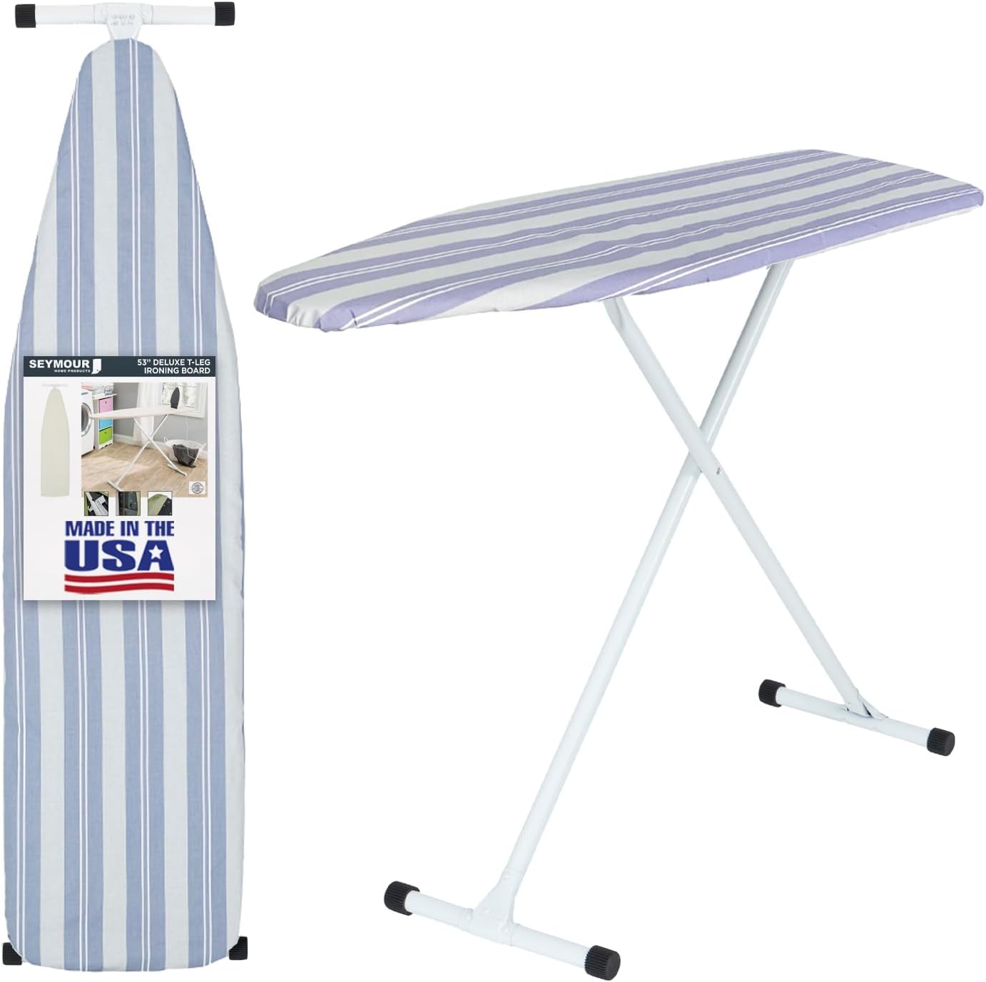 Full Size Ironing Board with Cover & Pad for Home Use