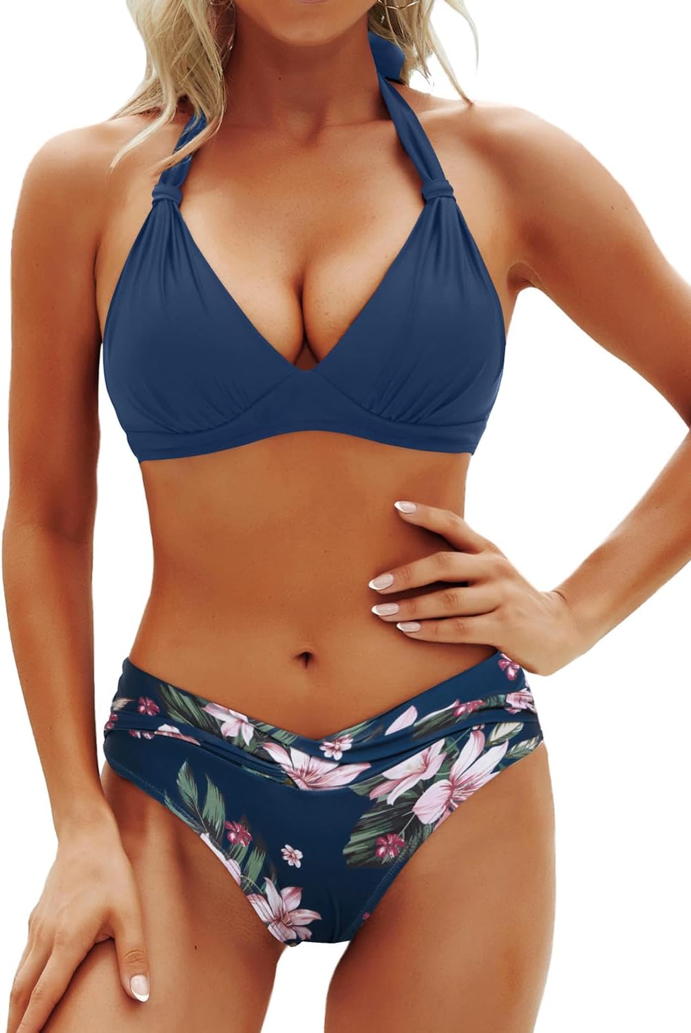Yonique Women Two Piece Bathing Suits Push Up Bikini Set