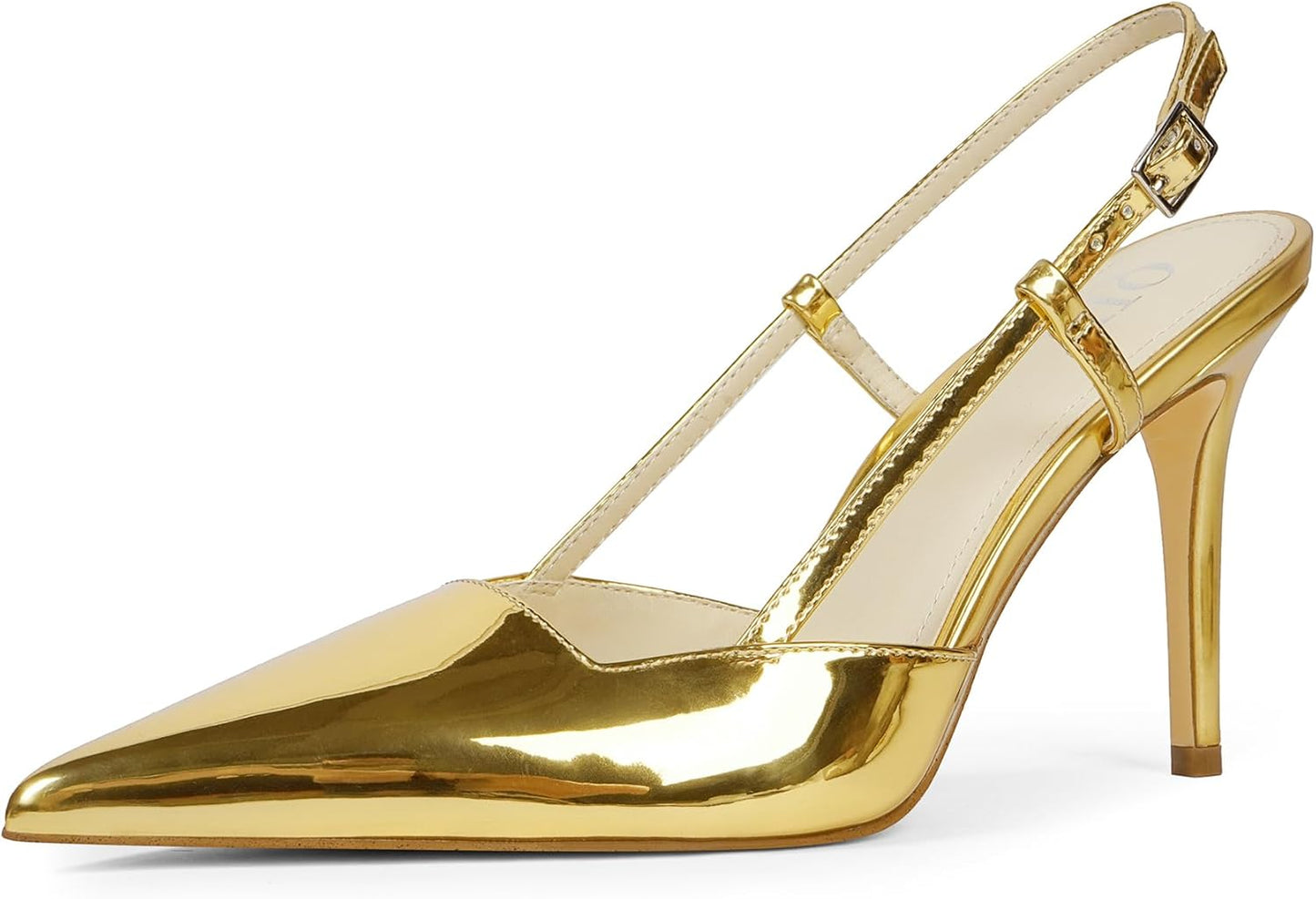 Closed Toe Slingback Heels Women Pumps for Wedding Parties