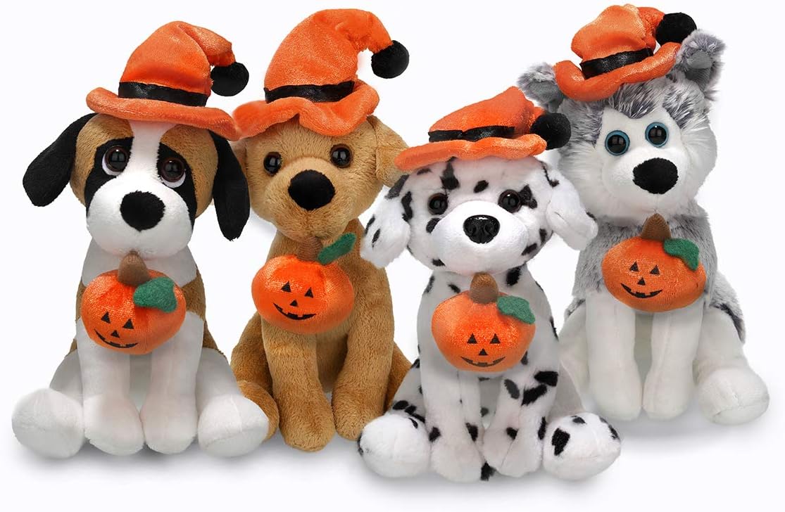 Plushland Halloween Pawpals 8in Puppy Dog Plush Toy with Hat